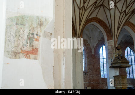 Katarzyny Kosciol Sw gothique (St. Catherine's Church) dans la vieille ville dans le centre historique de Gdansk, Pologne. 31 octobre 2018 © Wojciech Strozyk / Alamy St Banque D'Images