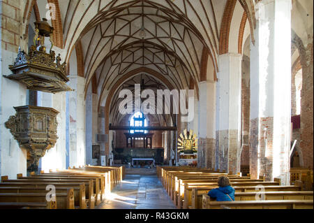 Katarzyny Kosciol Sw gothique (St. Catherine's Church) dans la vieille ville dans le centre historique de Gdansk, Pologne. 31 octobre 2018 © Wojciech Strozyk / Alamy St Banque D'Images