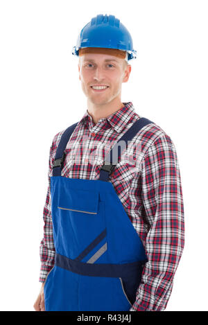 Portrait Of Smiling Construction Worker Banque D'Images