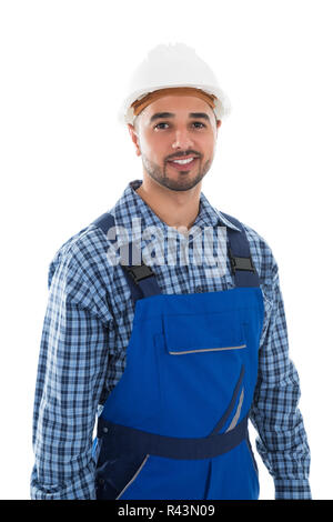 Portrait of Young Construction Worker Banque D'Images