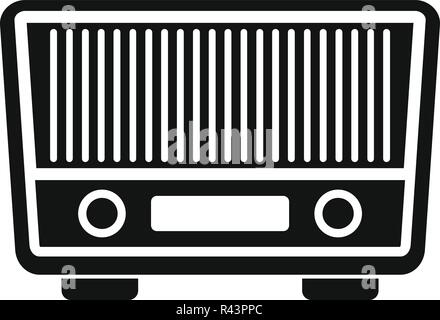 L'icône de radio FM. Simple illustration de l'icône vecteur radio fm pour la conception web isolé sur fond blanc Illustration de Vecteur