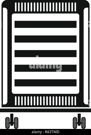 Accueil pétrole l'icône du radiateur. Simple illustration de radiateur huile accueil icône vecteur pour la conception web isolé sur fond blanc Illustration de Vecteur