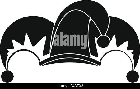 Emploi Clown jester icône. Simple illustration de clown bouffon d'icône vecteur pour la conception web isolé sur fond blanc Illustration de Vecteur