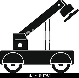 L'icône de la grue de l'aimant. Simple illustration de magnet crane icône vecteur pour la conception web isolé sur fond blanc Illustration de Vecteur