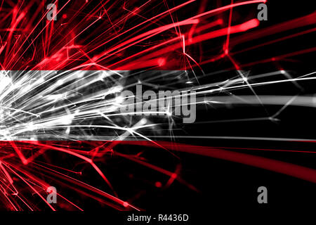 Résumé de l'Autriche drapeau mousseux d'artifice. Nouvelle année, Noël et le concept de la fête nationale Banque D'Images