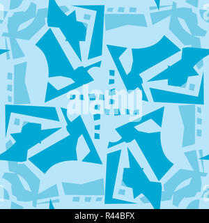 Feuilles bleu Résumé Banque D'Images