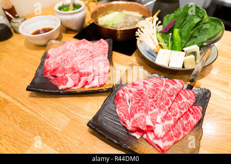 Shabu-Shabu, hot pot de japonais Banque D'Images