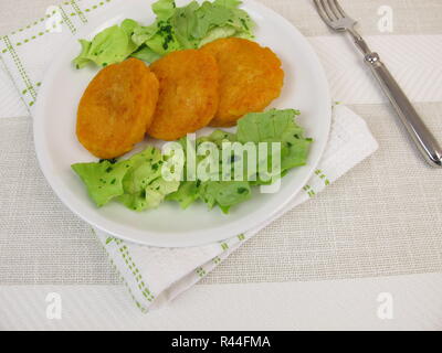 Salade de pommes de terre avec tampon Banque D'Images