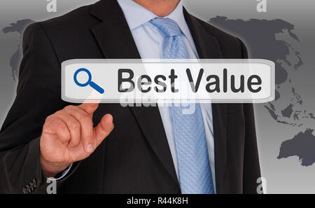 Best Value - Recherche Internet Banque D'Images