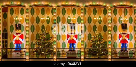 Décoration de Noël des jardins de Tivoli, Copenhague, Danemark Banque D'Images