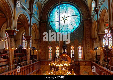 L'Eldridge Street Synagogue a ouvert ses portes en 1887 à Manhattan, le premier grand lieu de culte par les Juifs d'Europe de l'est aux États-Unis. Banque D'Images