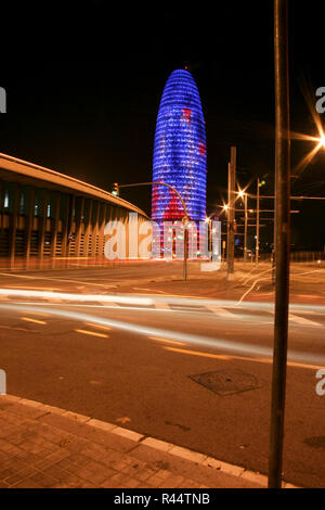 La Tour Agbar, Barcelone Banque D'Images