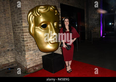 Dani Harmer arrivers à la Children's BAFTA Awards 2018 au Roundhouse le 25 novembre 2018, Londres, Royaume-Uni. Banque D'Images