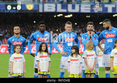 25 novembre 2018 - Naples, Campanie, Italie, 2020-10-25, Serie A italienne SSC Napoli Chievo Vérone - SC. en images.Résultat Final : 0 0 SSC Napoli Chievo Vérone SC. Crédit : Fabio Sasso/ZUMA/Alamy Fil Live News Banque D'Images