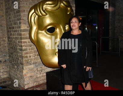 Andria Zafirakou arrivers à la Children's BAFTA Awards 2018 au Roundhouse le 25 novembre 2018, Londres, Royaume-Uni. Banque D'Images