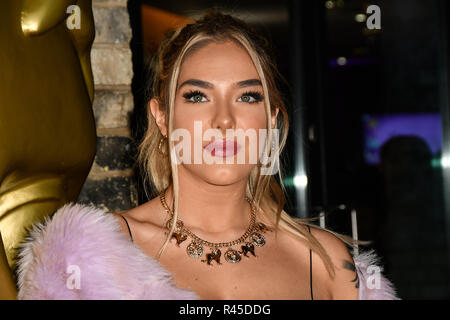 Arrivers à Bella Penfold le BAFTA Children's Awards 2018 au Roundhouse le 25 novembre 2018, Londres, Royaume-Uni. Banque D'Images