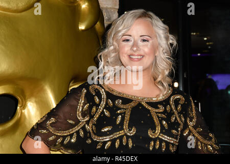 Katie Thistleton arrivers à la Children's BAFTA Awards 2018 au Roundhouse le 25 novembre 2018, Londres, Royaume-Uni. Banque D'Images