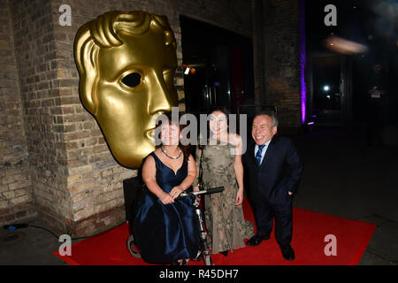 Samantha Davis, Annabelle Davis Warwick Davis et arrivers à la Children's BAFTA Awards 2018 au Roundhouse le 25 novembre 2018, Londres, Royaume-Uni. Banque D'Images