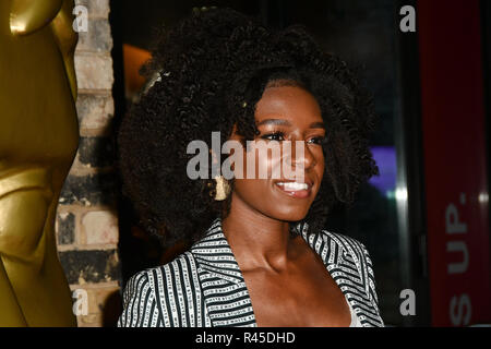 Arrivers à Ako Shan le BAFTA Children's Awards 2018 au Roundhouse le 25 novembre 2018, Londres, Royaume-Uni. Banque D'Images