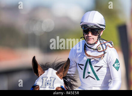 Del Mar, CA, USA. 25Th Nov, 2018. 25 novembre 2018 : Flavien Prat à Del Mar, le 25 novembre 2018 à Del Mar, en Californie. Evers/Eclipse Sportswire/CSM/Alamy Live News Banque D'Images