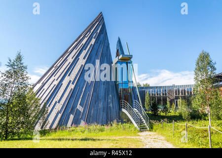 KARASJOK, NORVÈGE - 24 juillet 2016 : Le Parlement Sami (Samediggi Sametinget). Le parlement est l'organe de représentation pour les Samis de Norvège. L Banque D'Images