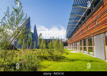 KARASJOK, NORVÈGE - 24 juillet 2016 : Le Parlement Sami (Samediggi Sametinget). Le parlement est l'organe de représentation pour les Samis de Norvège. L Banque D'Images