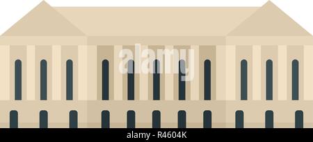 L'icône du bâtiment du Parlement européen. Télévision illustration de l'édifice du parlement icône vecteur pour web isolated on white Illustration de Vecteur