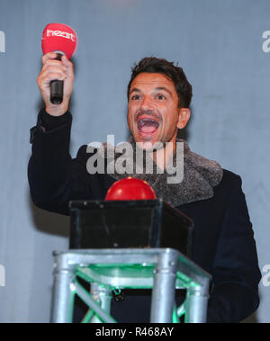 Peter André tourne sur la première lumière de Noël à Springfields Outlet Shopping & Jardins Festival à Spalding avec : Peter Andre Où : Spalding, Royaume-Uni Quand : 25 Oct 2018 Crédit : John Rainford/WENN Banque D'Images