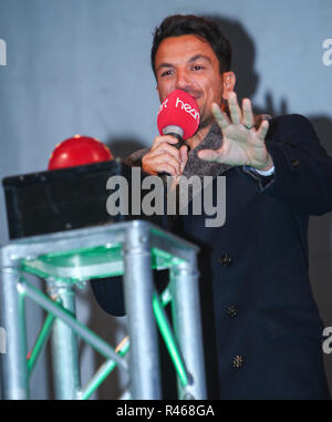 Peter André tourne sur la première lumière de Noël à Springfields Outlet Shopping & Jardins Festival à Spalding avec : Peter Andre Où : Spalding, Royaume-Uni Quand : 25 Oct 2018 Crédit : John Rainford/WENN Banque D'Images