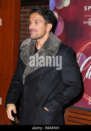 Peter André tourne sur la première lumière de Noël à Springfields Outlet Shopping & Jardins Festival à Spalding avec : Peter Andre Où : Spalding, Royaume-Uni Quand : 25 Oct 2018 Crédit : John Rainford/WENN Banque D'Images