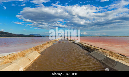 Salines à Mesologi, Grèce Banque D'Images