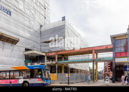 Château de démolition, l'échange du marché Street, Sheffield, Royaume-Uni Banque D'Images