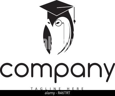 Image logo Vector Wise Owl Illustration de Vecteur