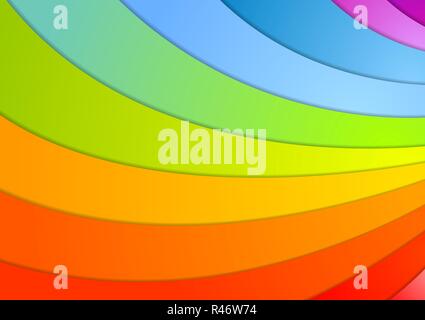 Fond vagues arc-en-ciel Banque D'Images
