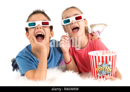Les enfants dans les films Banque D'Images