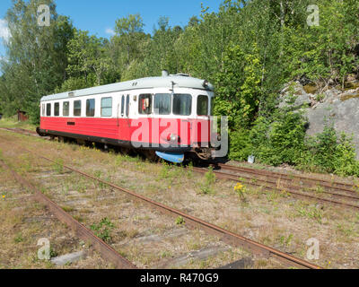 Un railbuss sur l'ancienne gare Banque D'Images