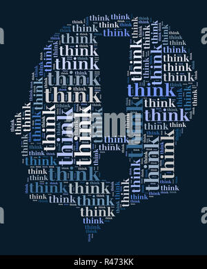 Crois mot concept cloud Banque D'Images