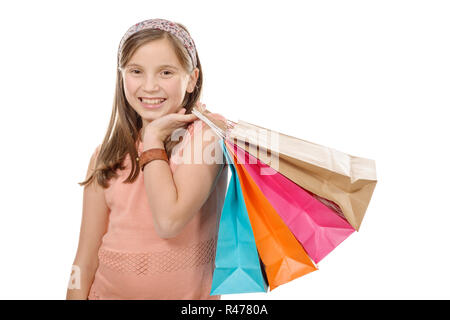 Jeune adolescent tenir avec panier Banque D'Images