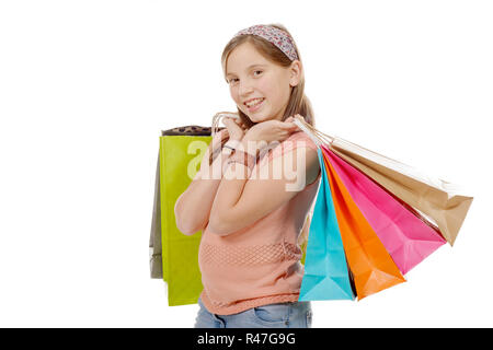 Jeune adolescent tenir avec panier Banque D'Images