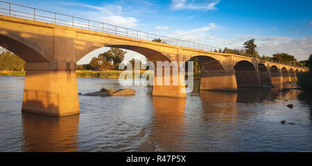 Le grand fleuve Orange en NC, Afrique du Sud Banque D'Images