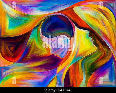 Anges de couleur Banque D'Images