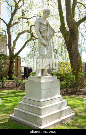 Statue de William Huskisson (homme d'État britannique), Jardins de Pimlico, Pimlico, City of westminster, Greater London, Angleterre, Royaume-Uni Banque D'Images