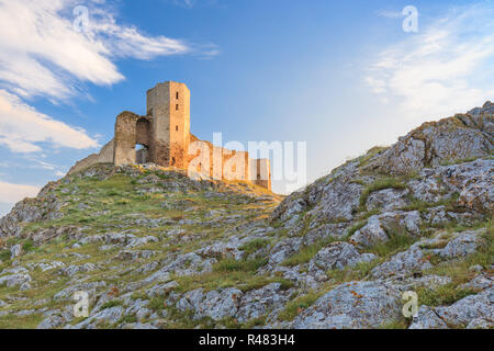 Ruines de la forteresse antique. Enisala Banque D'Images