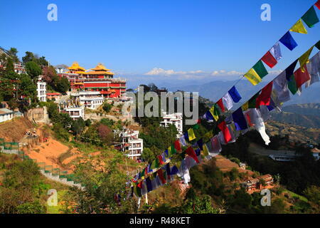 Thrangu Tashi Yangtse Moastery Banque D'Images