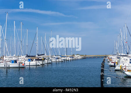 Sail Boat Harbour en Allemagne, Marina Wendtorf Banque D'Images