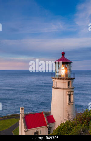 Phare de Heceta Head sur la côte de l'Oregon Banque D'Images