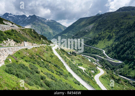 Furka et Grimsel en Suisse Banque D'Images