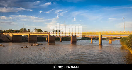 Le grand fleuve Orange en NC, Afrique du Sud Banque D'Images