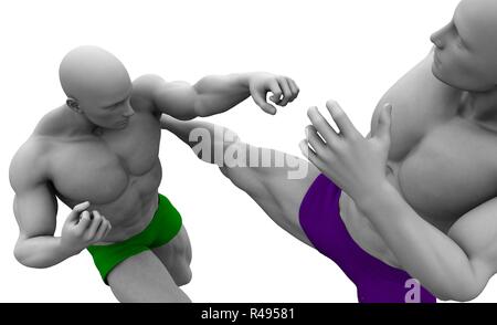 Arts martiaux mixtes Banque D'Images