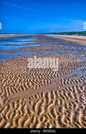 Sillons dans la plage, mer du Nord, près d'Amsterdam, Zandvoort holla Banque D'Images